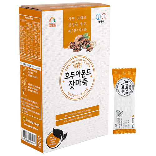 [오양식품] 호두아몬드잣마죽 21gX30포 (BOX스틱형)