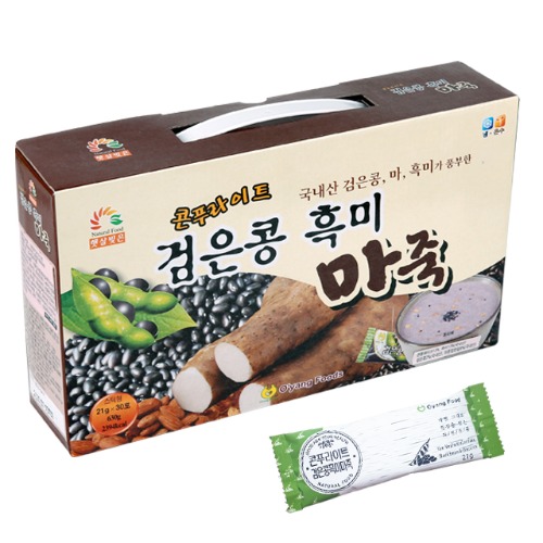 [오양식품] 콘푸라이트검은콩흑미마죽 21gX30포 (GIFTBOX스틱형)